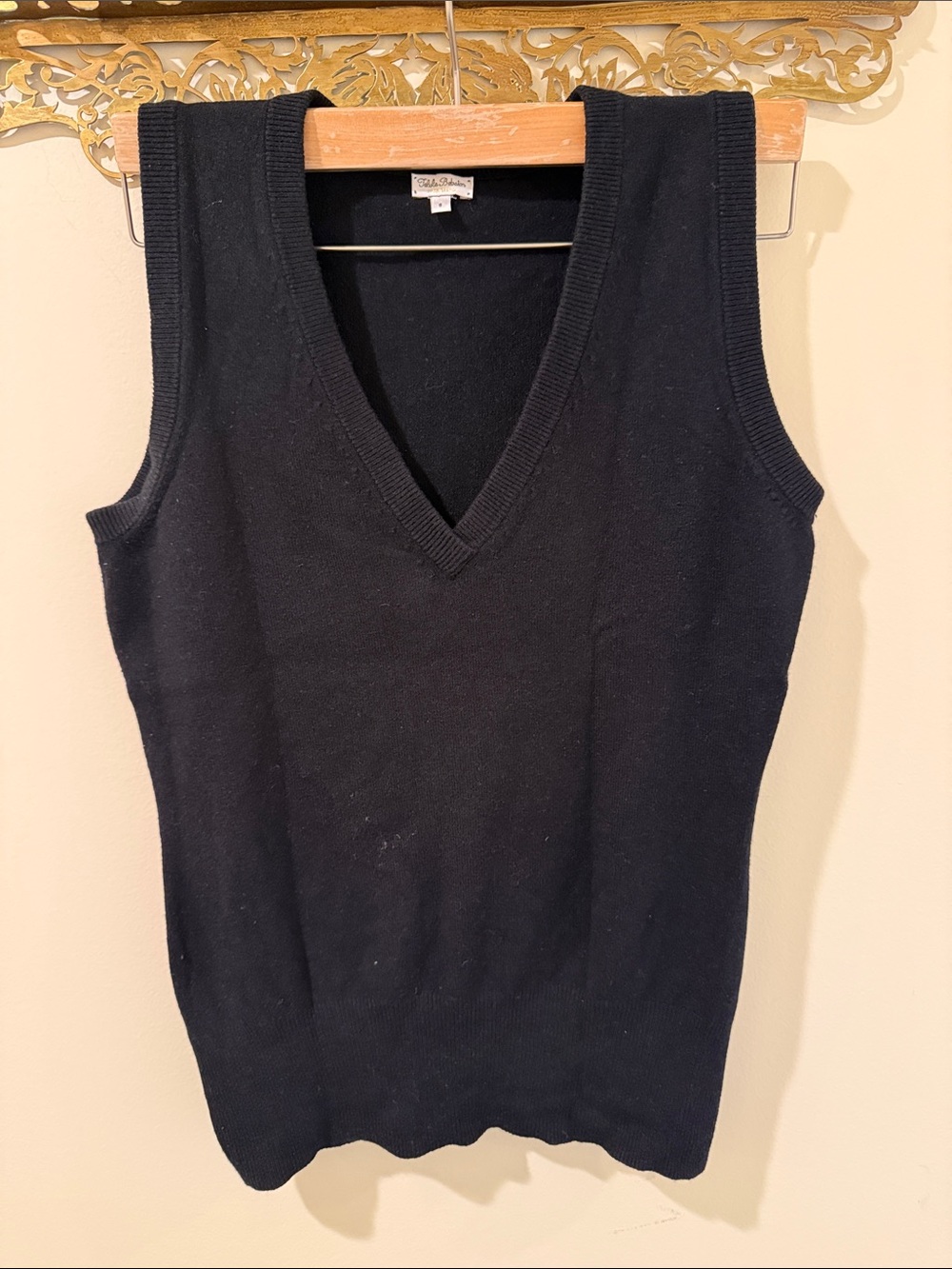 Talula Black V-Neck Sleeveless Knit Vest
